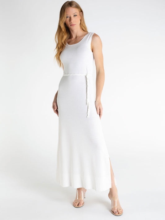 Vestido Longo Sem Mangas Viscose